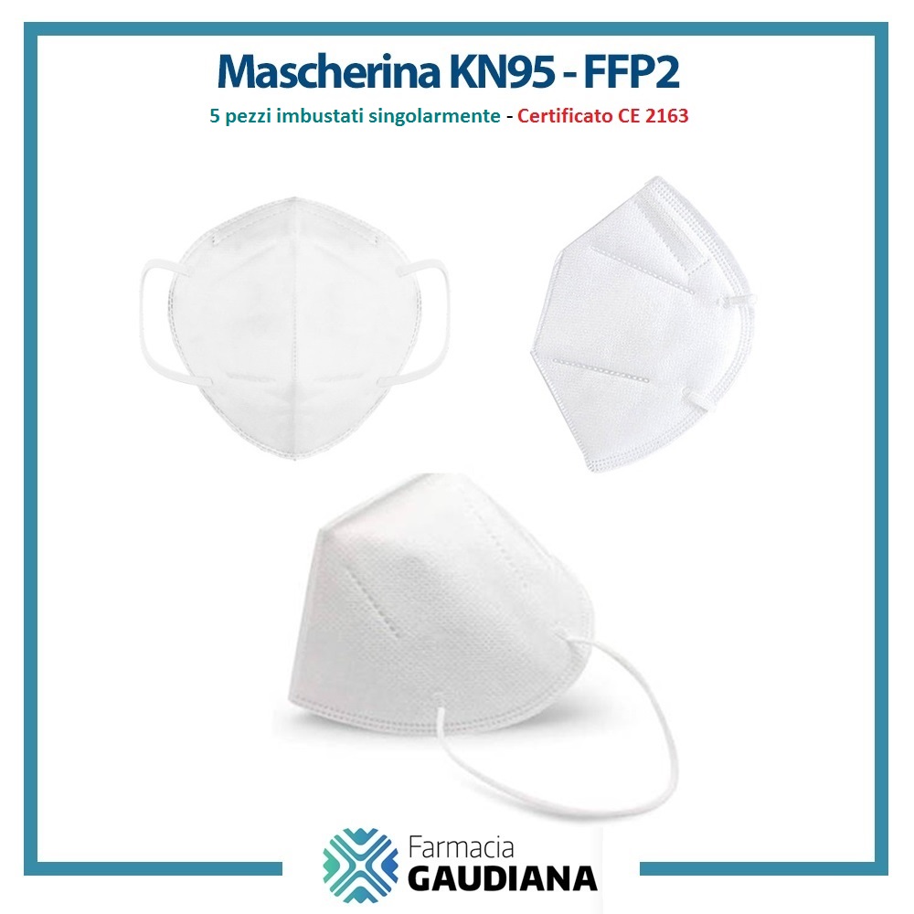 Mascherina Protettiva Antivirus King Ram FFP2 Certificata CE 2163 confezione da 5 pezzi